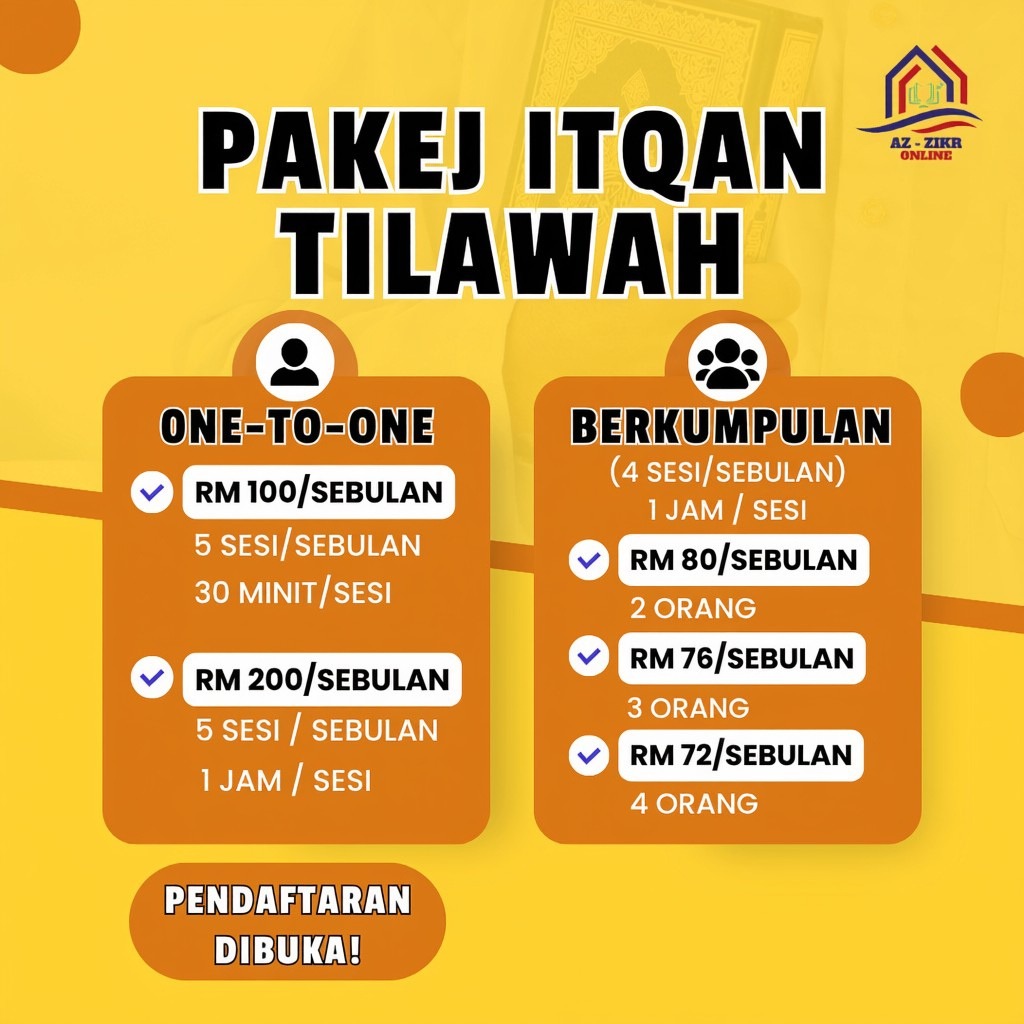 Pakej & Harga Itqan Tilawah — Malaysia