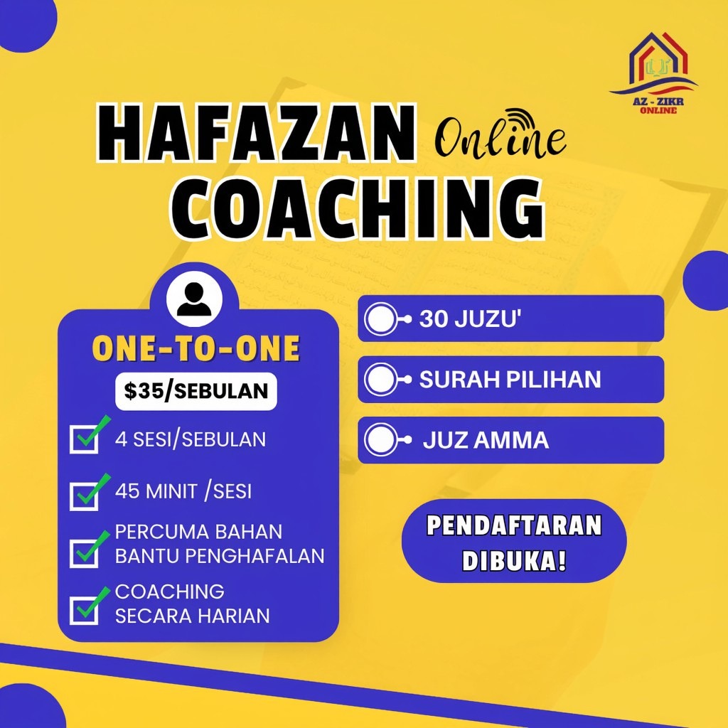 Pakej & Harga Kelas Hafazan — Antarabangsa