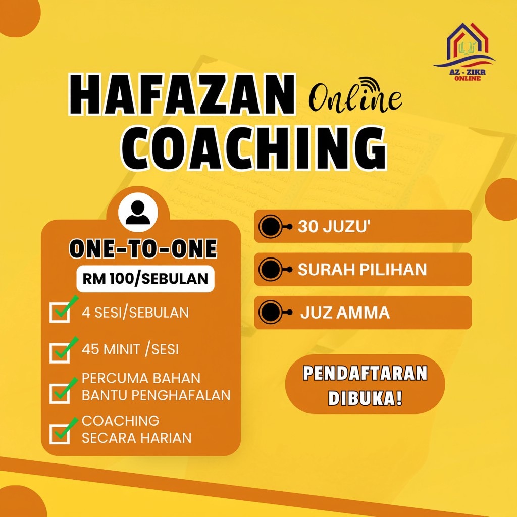 Pakej & Harga Kelas Hafazan — Malaysia