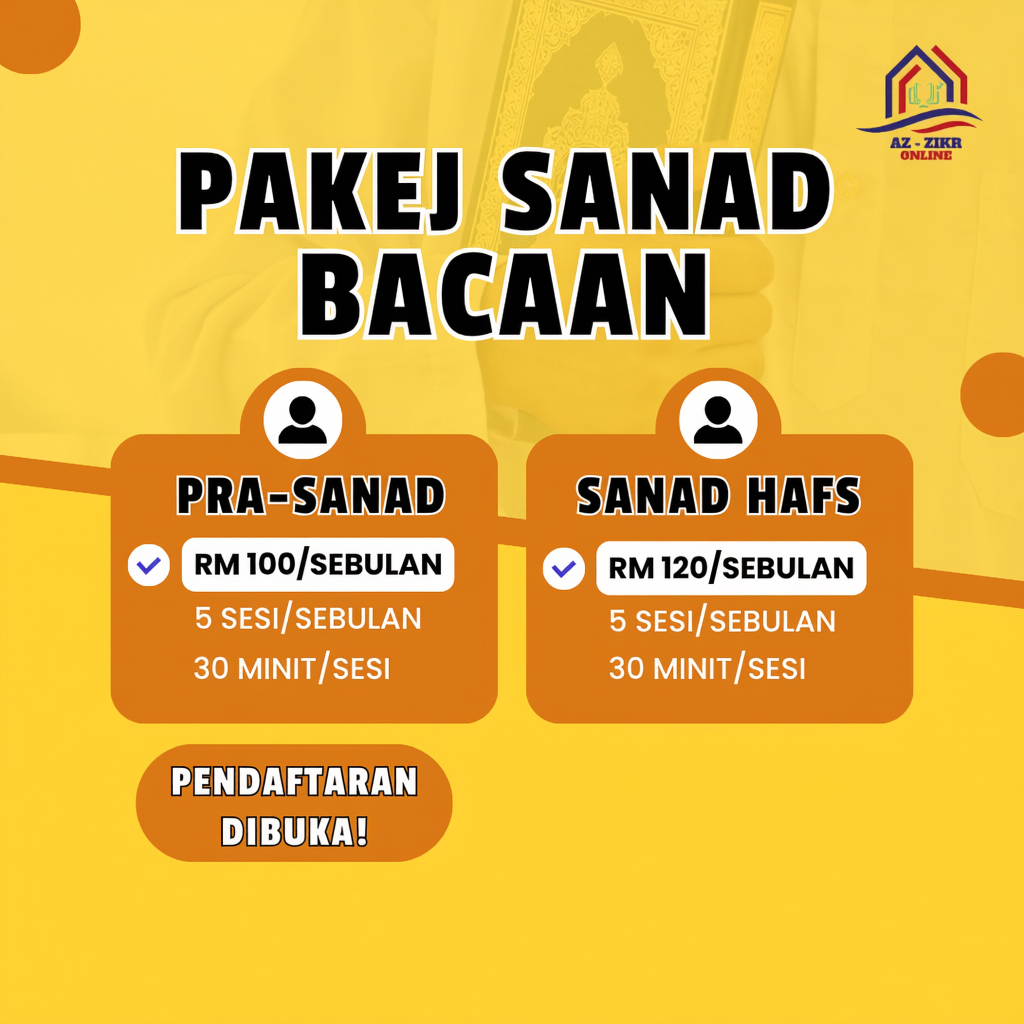 Pakej & Harga Sanad Hafs — Malaysia