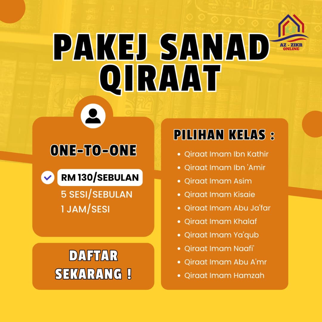 Pakej & Harga Sanad Qiraat — Malaysia